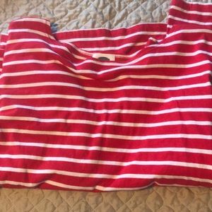 Red and white stripped long sleeve